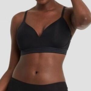 Auden black push up wireless bra black 38DD adjustable straps target